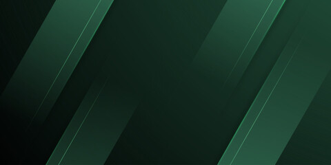 Abstract dark green futuristic pattern texture background with shadow and lines design. Trendy dynamic banner background element concept style.