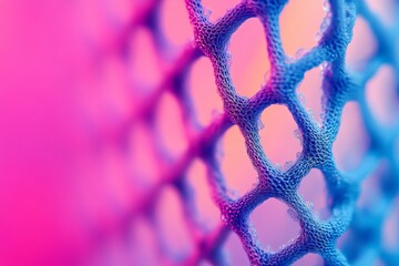 Icy Tones Abstract Mesh Pattern with Geometric Design and Futuristic Background for Modern Art