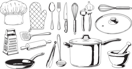 kitchen utensils and tools for cooking and baking