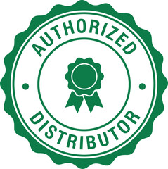 Certified Authorized Distributor Badge Vector