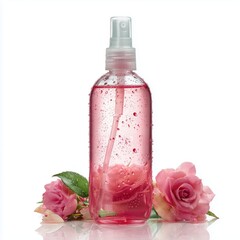 Rose Water Facial Mist with Pink Roses