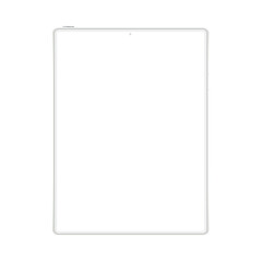 This clay tablet mockup features a clean and minimalist design with a blank screen, perfect for showcasing app designs, website layouts, or digital content.