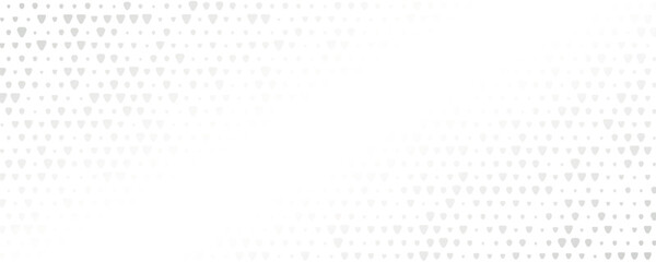 An abstract pattern of grey dots gradually fading into white. The design features a gradient effect, transitioning from dense clusters to sparse dots.