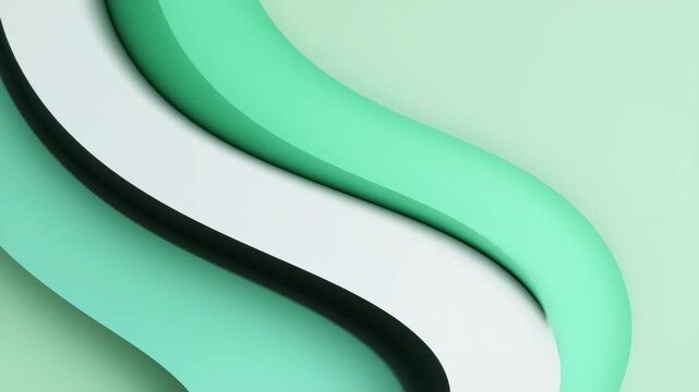 abstract background with green wave
