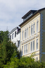 Obraz premium Alte Wohngebäude, Mehrfamilienhaus, Harburg, Hamburg, Deutschland