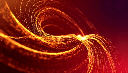 Abstract swirling particles