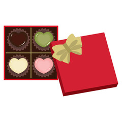 箱入りバレンタインチョコレート