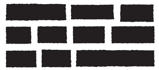 Abstract torn paper texture made of small square pieces. Collage background with ripped edges, paper cut effect and handmade look, suitable for posters, mockups, editorial design, branding, and creati