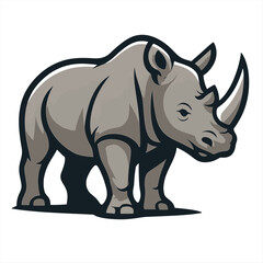 Obraz premium rhinoceros vector art