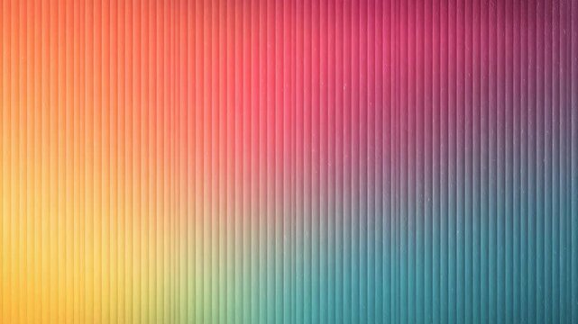 Modern Vertical Ribbed Gradient Sunset Colors Abstract Defocused Video Motion