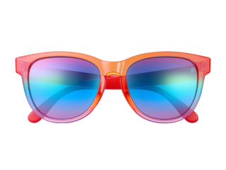 vibrant pair of glasses with colorful