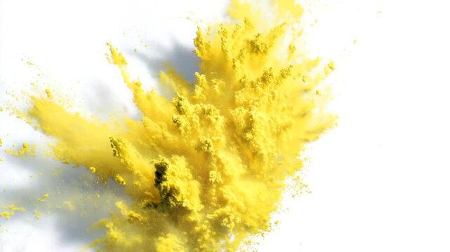 yellow explosion