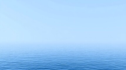 Obraz premium Serene Ocean Landscape with Calm Blue Waters.