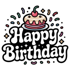 birthday card with cake