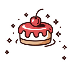 cake with cherry