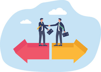 Obraz premium Illustrating of business activities and technology,