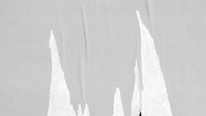 Old ripped torn blank black and white fly posters textures backgrounds grunge creased crumpled...