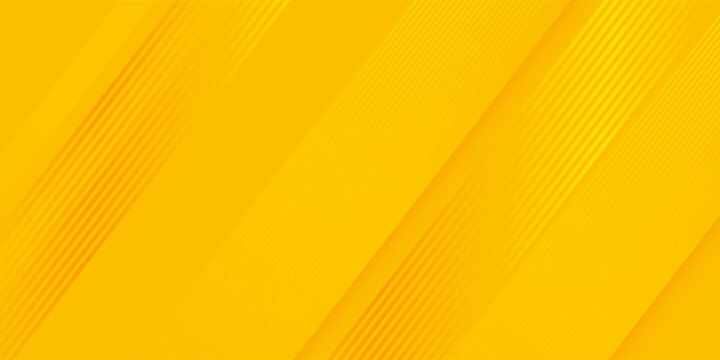 Bright sunny yellow dynamic abstract background. Modern orange 3d diagonal lines. Trendy elegant business banner. Fast moving 3d lines with soft shadow. Minimal modern simple blank. Diamond pattern