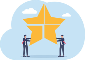 Obraz premium Illustrating of business activities and technology,