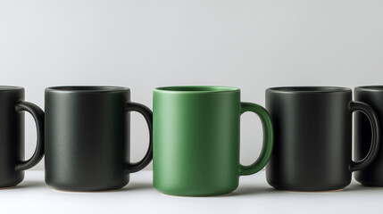 Office still life emphasizing eco choice and personal difference.