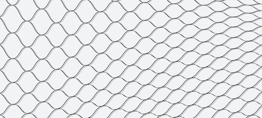 Fototapeta premium Mesh texture for fishing nets. Grunge pattern for sportswear or soccer goal, volleyball net, basketball hoop, hockey, athletics. Mesh background. Vector