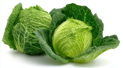 Fresh Green Cabbage with Crisp Texture and Vibrant Leaves Ideal for Culinary Dishes, Salads, and Healthy Recipes Featuring Natural Produce