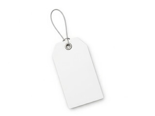 Fototapeta premium Blank price tag with string attachment