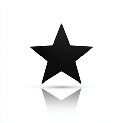 flat vector icon of star silhouette