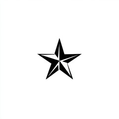 Obraz premium flat vector icon of star silhouette