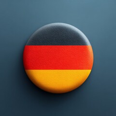 Round German flag icon