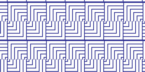 Abstract paper grid technology gradient triangle square blue line. minimal decoration structure element overlapping banner design textile wallpaper.