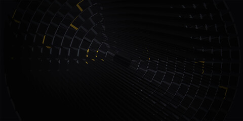 Premium 10K 3D Symmetrical Concentric Reactor Core with Golden Cyber Segments