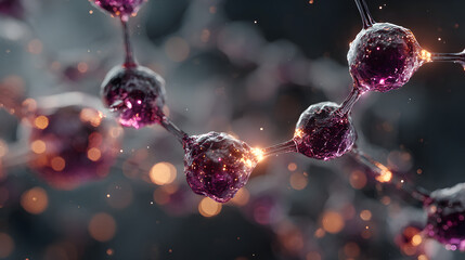 AI drug discovery hologram, floating 3D molecular structures, clinical sterile lab