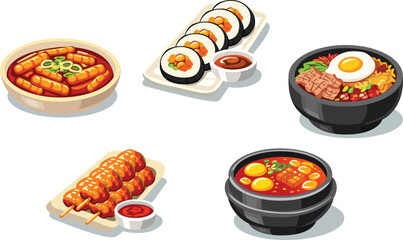 korean food set