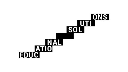 the inscription "educational solutions" showing the correct distribution of forces and time