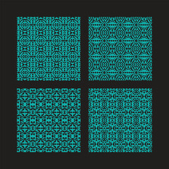 Traditional African Inspired Geometric Pattern for Fabric Print