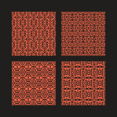 Traditional African Inspired Geometric Pattern for Fabric Print