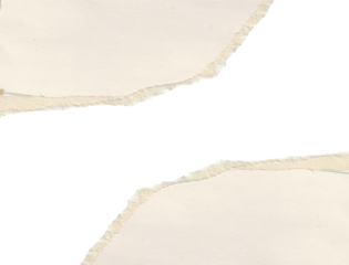 torn blank pages with uneven texture edges. set of ripped white paper sheets png isolated on transparent background.