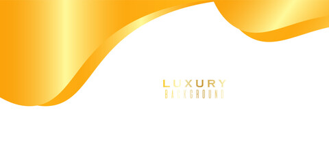 Yellow Gold luxury silk bg with golden curve line decoration. Premium wave fabric flow.EPS10, WEBSITE .