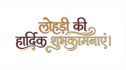 Happy Lohri holiday background for Punjabi festival of india.
