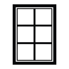 Architectural Window Styles Silhouette Icon for Building Facade Design