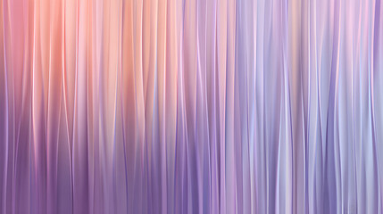 Obraz premium Misty ripple glass gradient in lilac, periwinkle, soft coral. Vertical ribs, silky glow, gentle blur; modern texture background, vector illustration Stock Vector