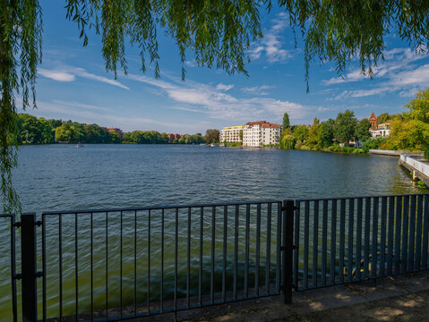 View of Berlin-K&ouml;penick at the confluence of the Dahme and Spree rivers