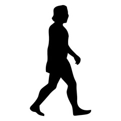 Man Walking Silhouette, Active Lifestyle