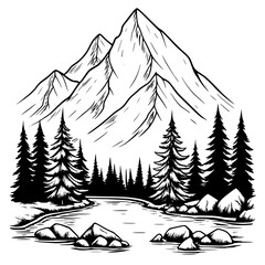 camping in the mountains