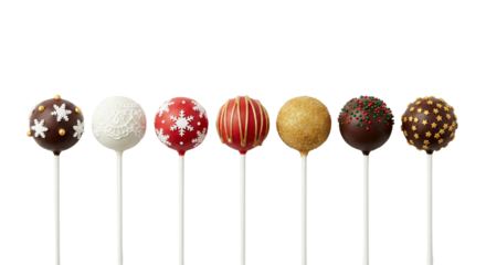 Festive Cake Pops Assortment: Christmas, Winter, Holiday Treats