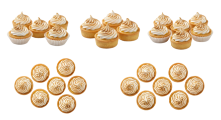 Lemon Meringue Tarts Trio and Pairs