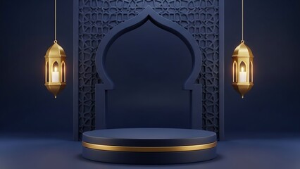 Elegant islamic decorative display