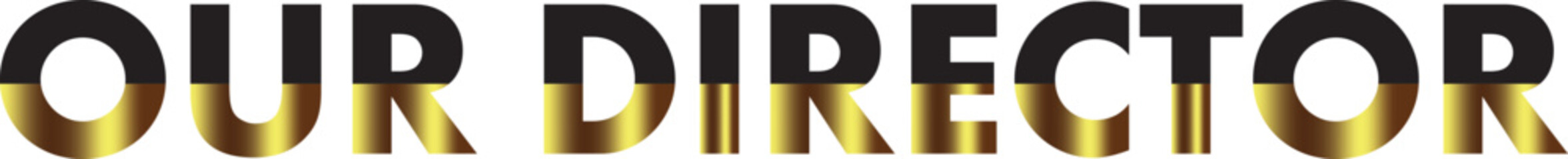 Our director text logo
