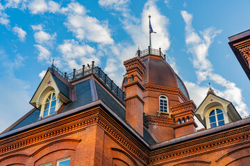 北海道　青空と札幌の赤れんが庁舎